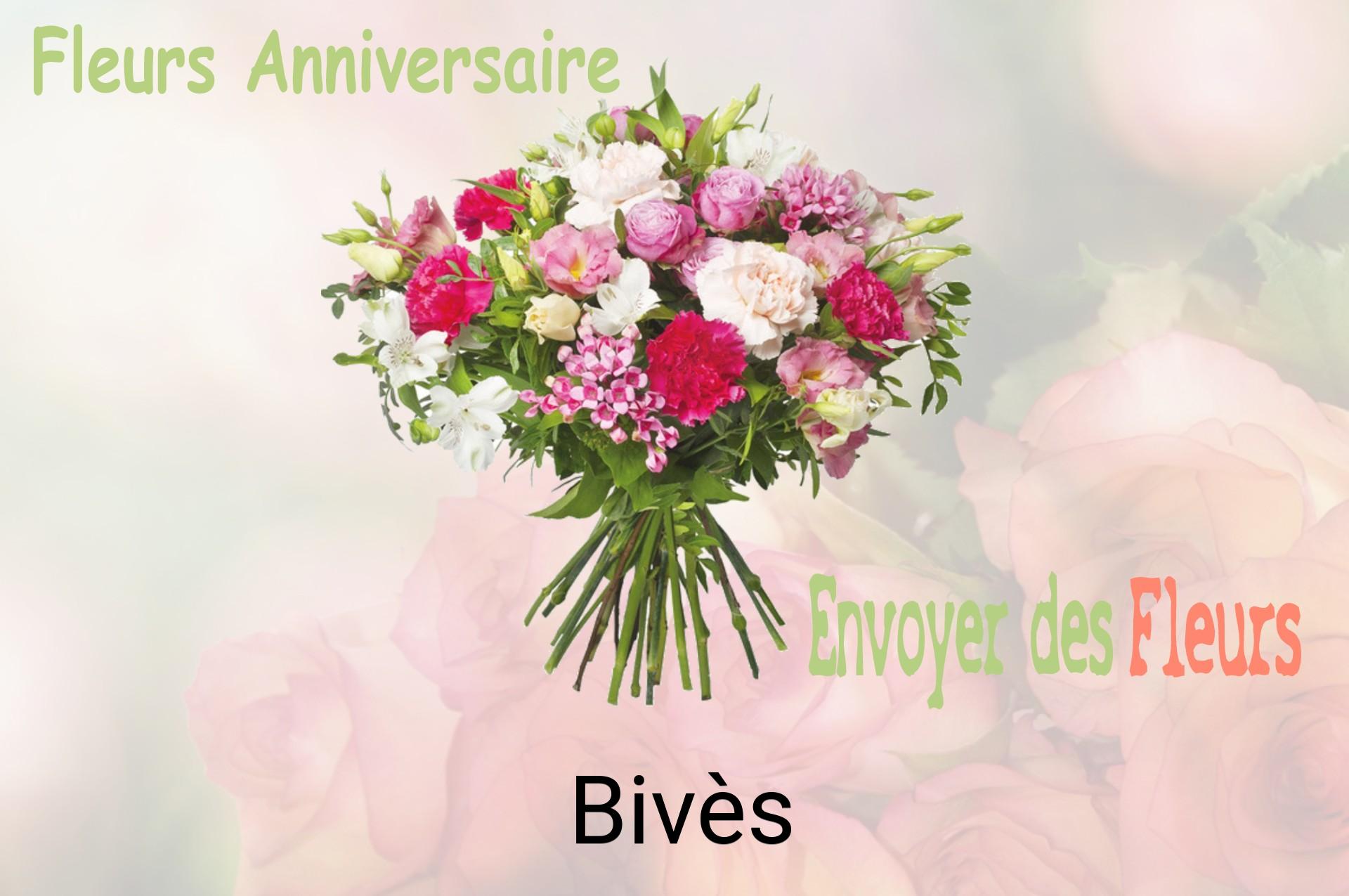 Bouquet de fleurs d’anniversaire livré à Bivès