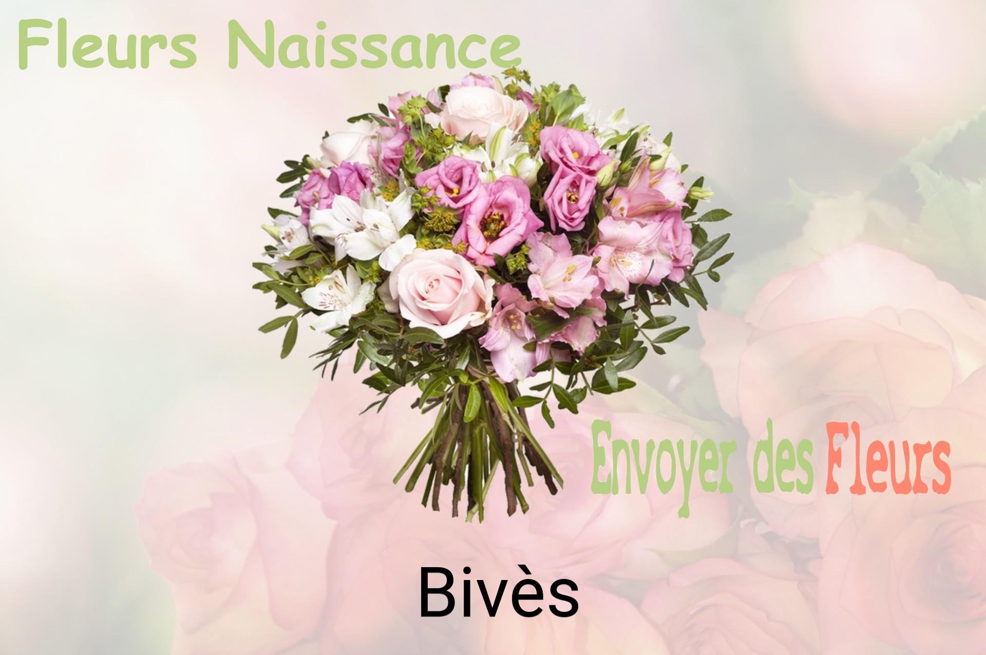 Bouquet de fleurs de naissance livré à Bivès